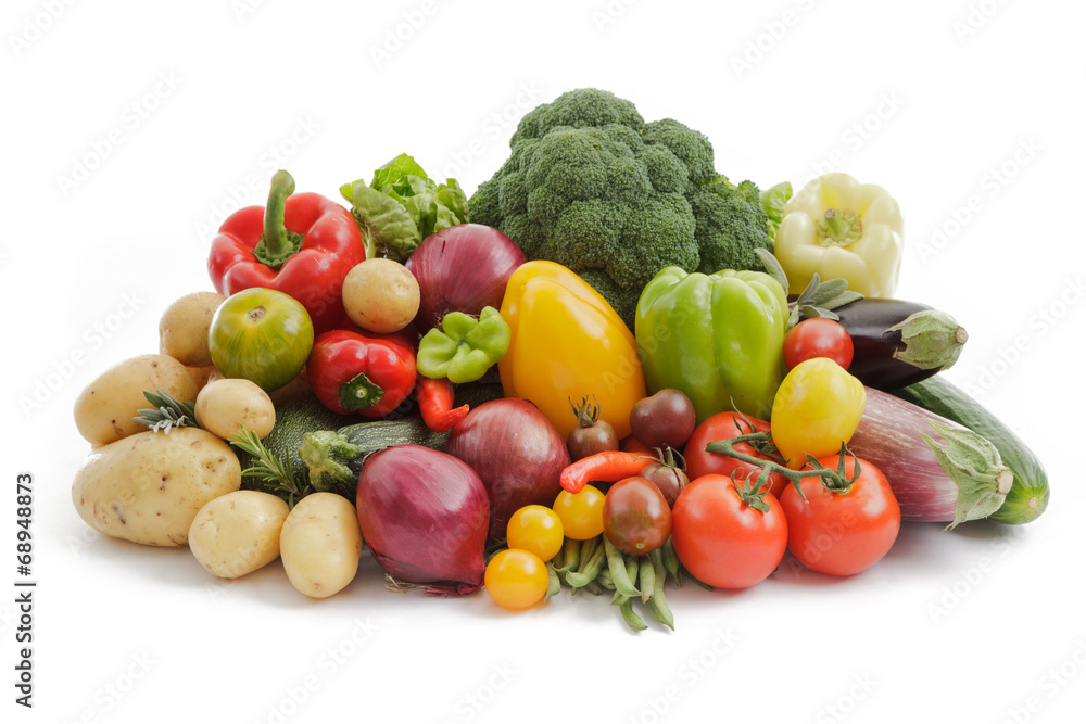 Naklejka Warzywa organiczne z rynku