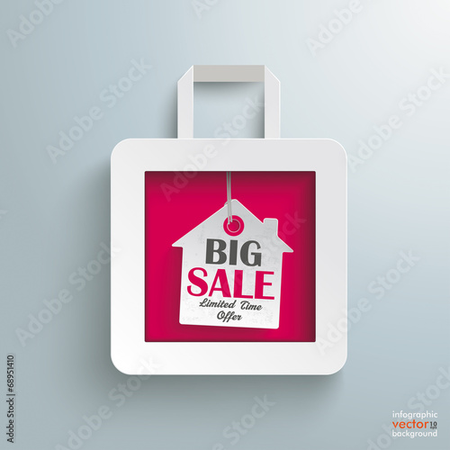 White Paper Shopping Bag House