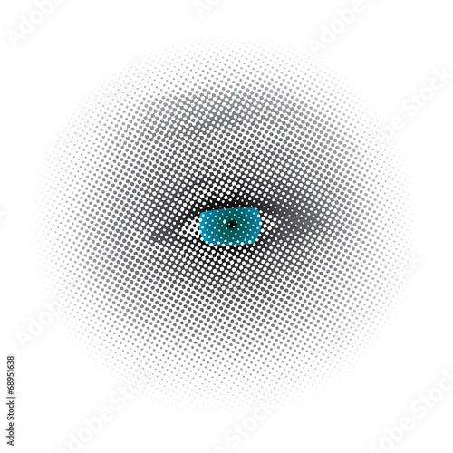 green dot eye