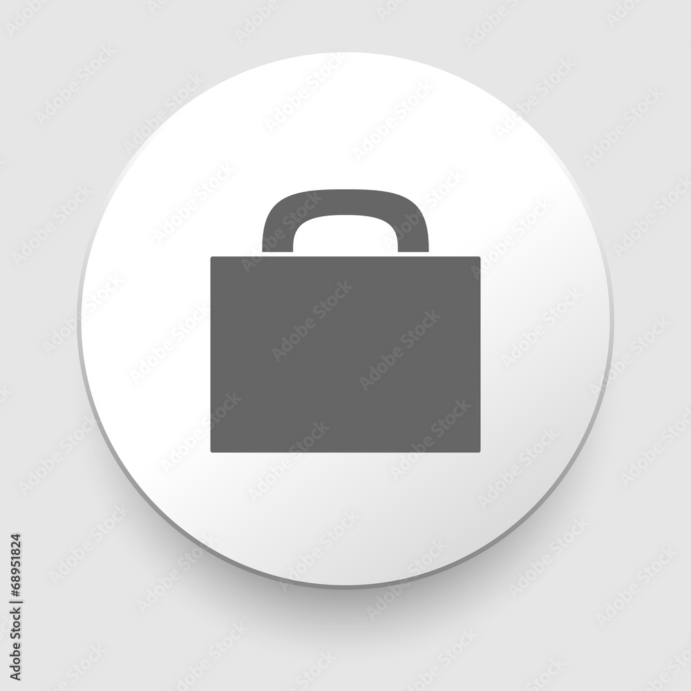 briefcase black and white icon