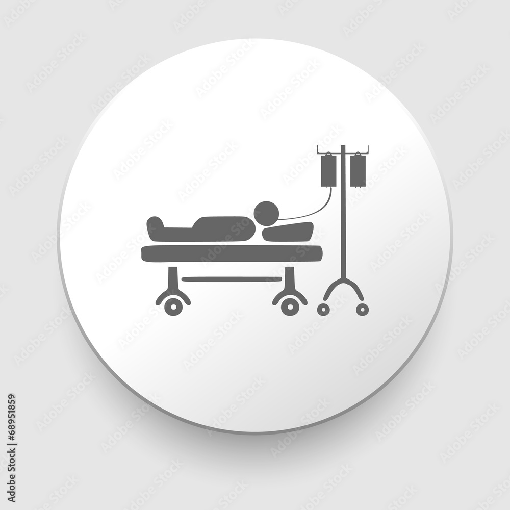 man resting at hospital bed man resting at hospital bed