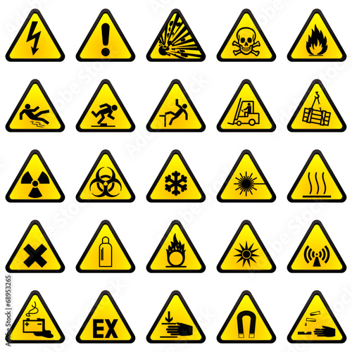 25 Warnzeichen - Set