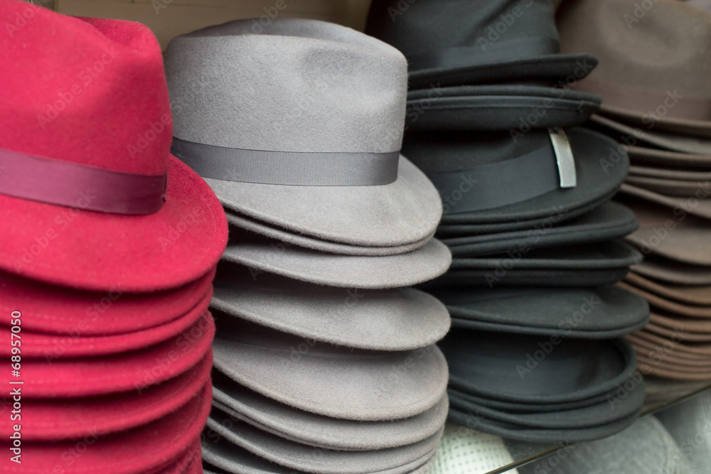 Hats in the store