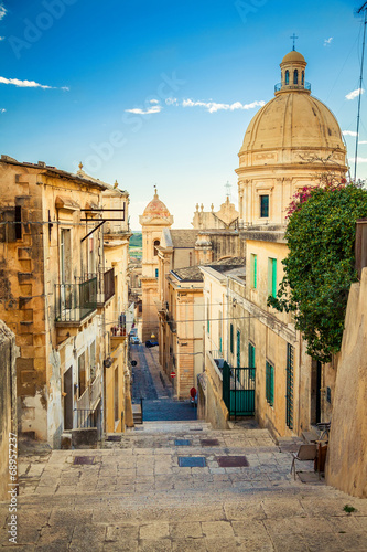 Noto, the capital of baroque style photo