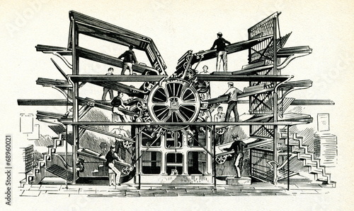 R. M. Hoe's Mammoth Rotary Printing Press photo