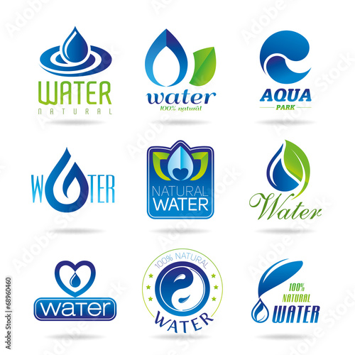 Water icon set