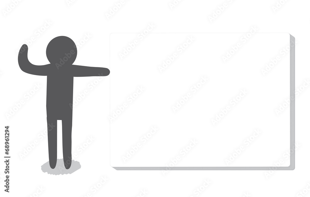 A man waving hand beside a whiteboard A man waving hand beside a whiteboard