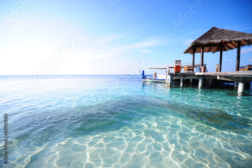 Fototapeta Naklejka Na Ścianę i Meble -  Beach, sun, sand, sea, maldives