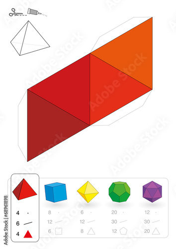 Paper Model Tetrahedron
