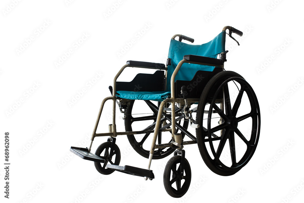 Wheelchair service isolate background