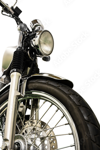 vintage Motorcycle isolated background and clippingpath © tlovely
