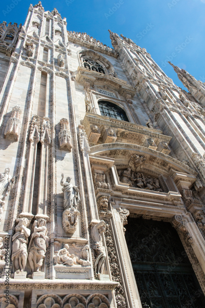 Duomo of Milan, Italy. Cathedral. Travel landmark.