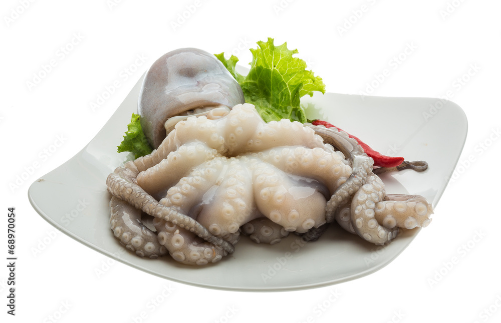 Raw octopus Raw octopus