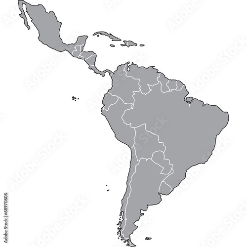 mappa america latina