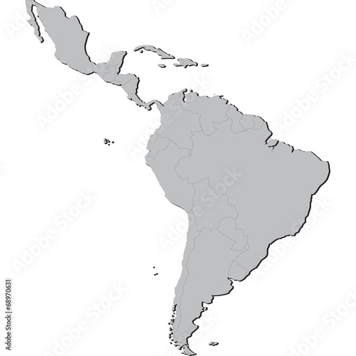 mappa america latina