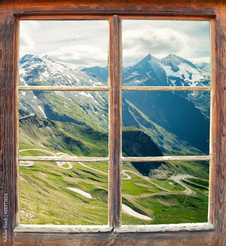 Fensterblick Großglockner