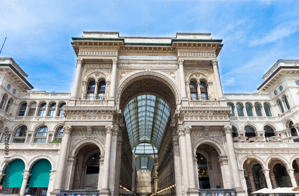 Vittorio Emanuele II Gallery in Milan, Italy