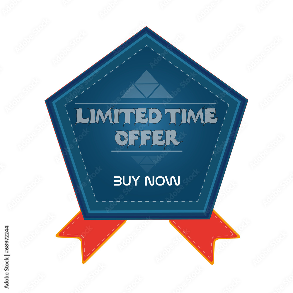Blue Badge With Triangle Symbol Blue Badge With Triangle Symbol