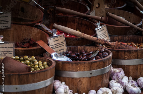 Olives in the market