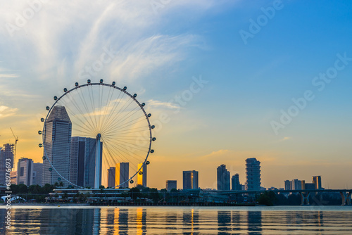 SINGAPORE - JUNE 23  At a height of 165m  Singapore Flyer is the