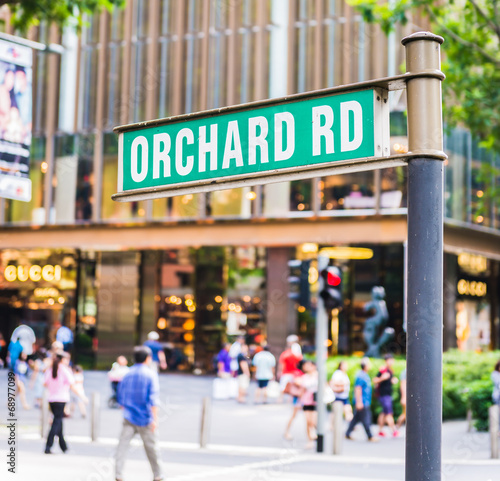 Photography street sign that read  Orchard Road