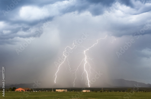 A Pair of Lightning Bolts in the Foothils