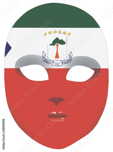 Abstract mask Equatorial Guinea