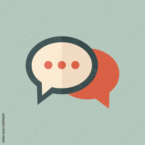 Flat Chat Icon