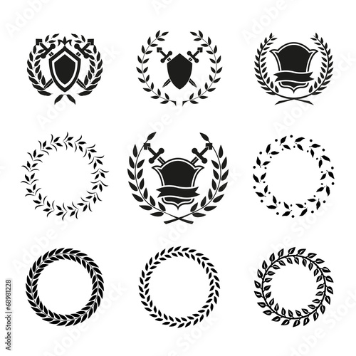 Shields and Wreaths Labels