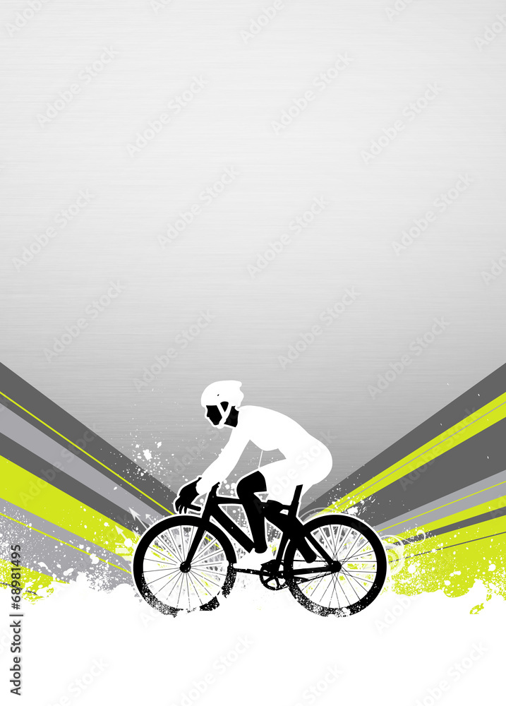 Naklejka premium Cycling background
