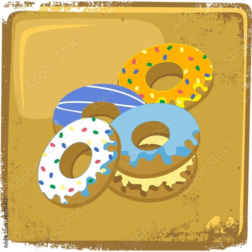 food and drink theme donut
