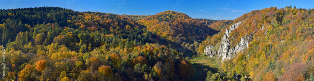 Autumn in Ojcow National Park.