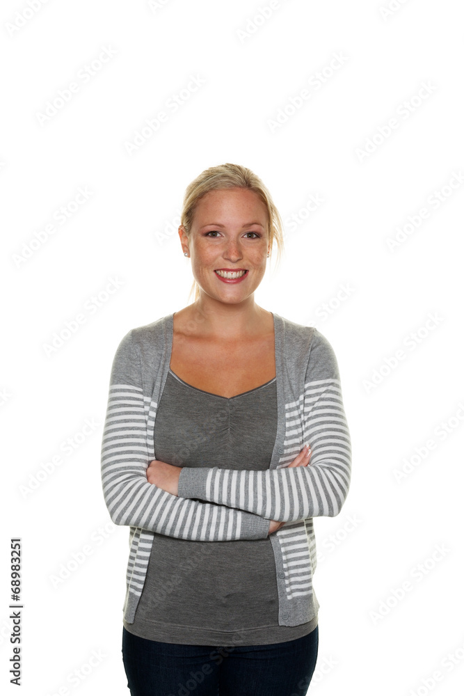 junge sympathische Frau