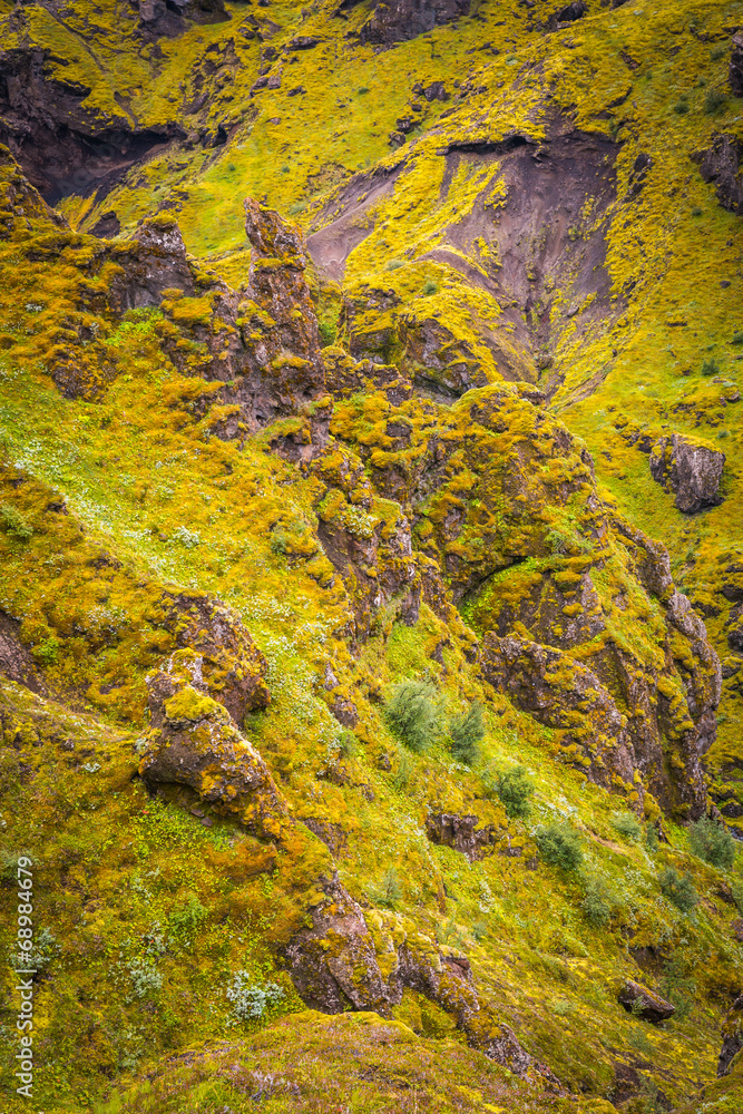 Panorama of Icelandic mountains Panorama of Icelandic mountains