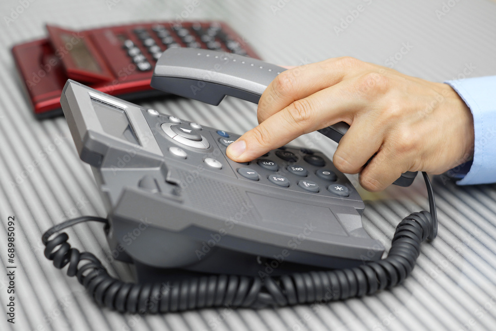 businessman is calling support or consultant for advice businessman is calling support or consultant for advice