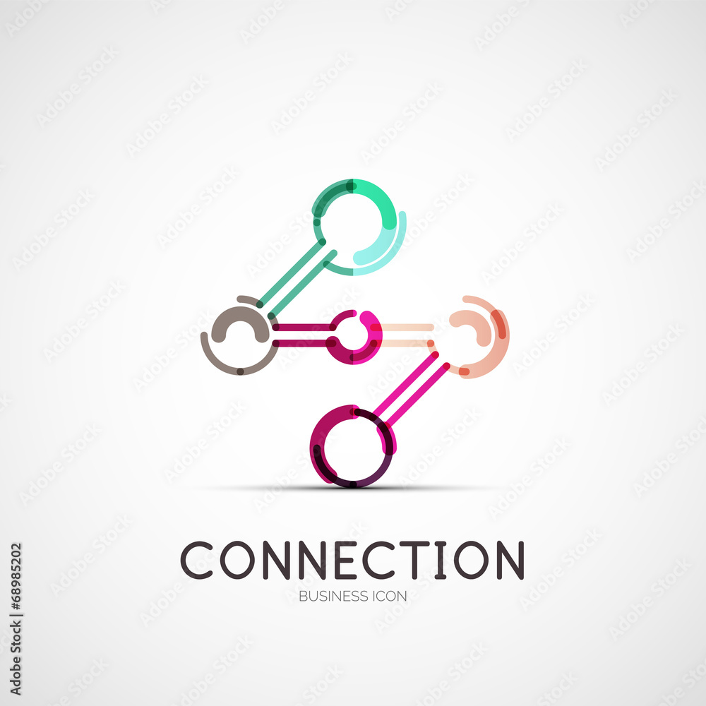 Connection icon company logo, business concept Connection icon company logo, business concept