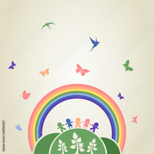 Children rainbow
