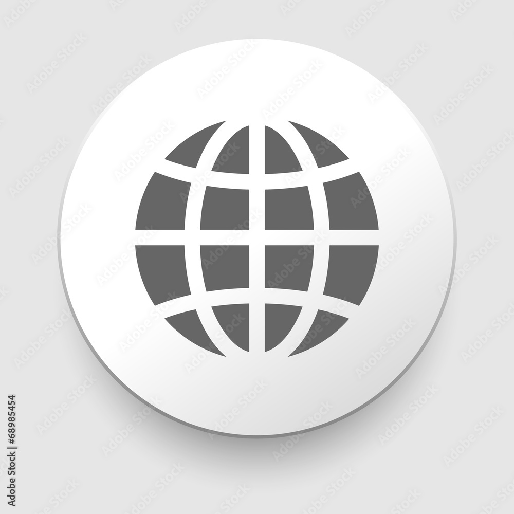 Globe earth icons on white background Globe earth icons on white background