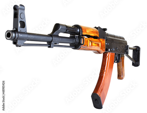 ak 47  isolated on white