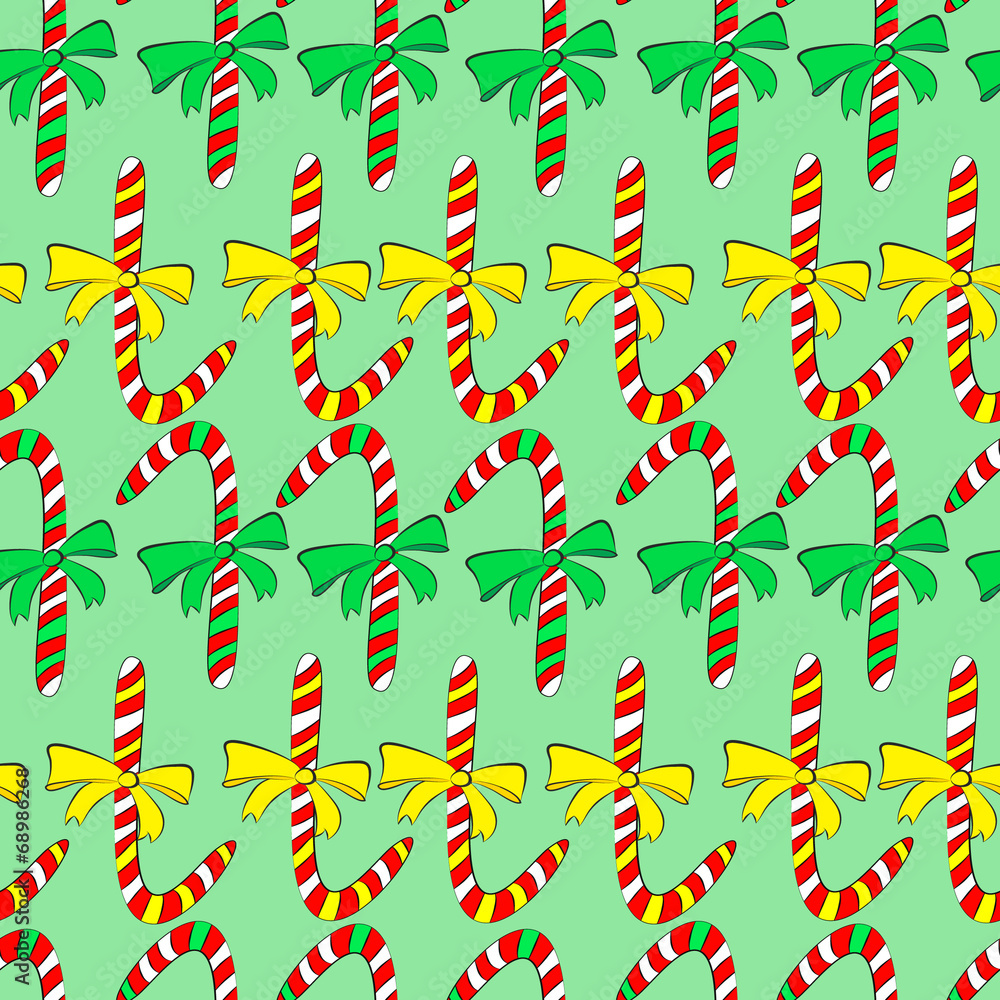 seamless pattern with christmas candies