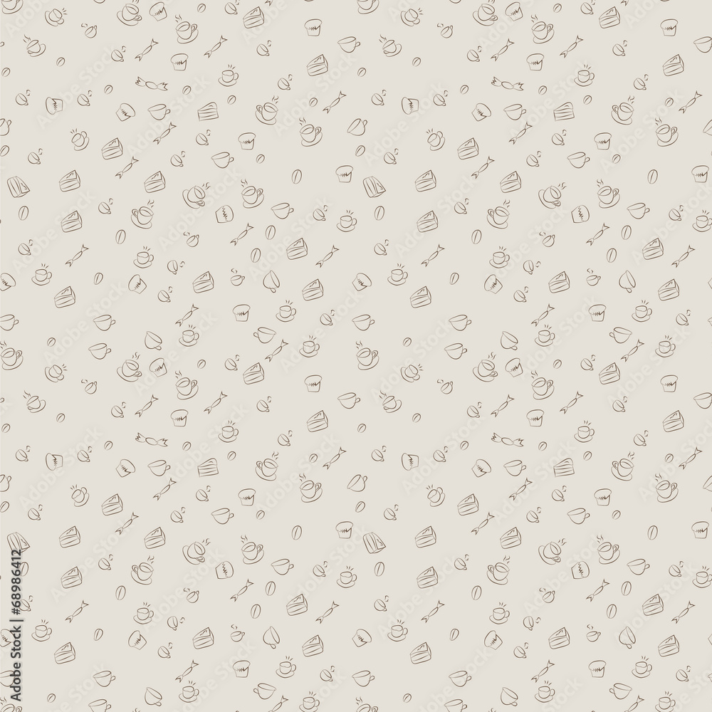seamless pattern with coffee beans and cups seamless pattern with coffee beans and cups