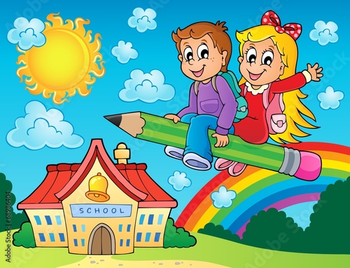 School kids theme image 7