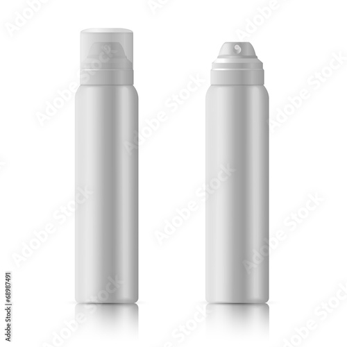 White metal bottle