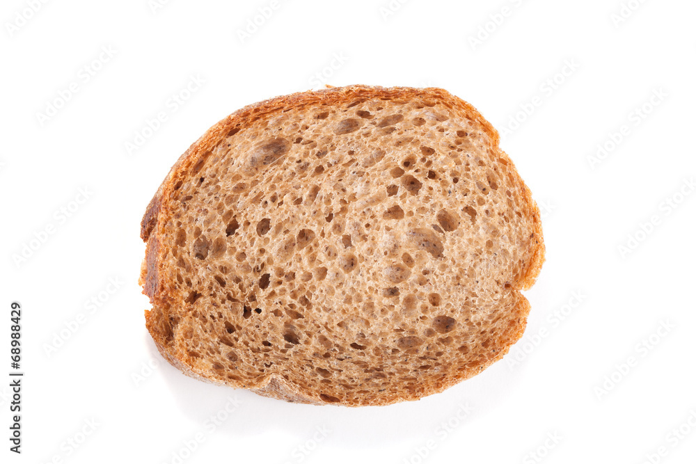 a piece of black baguette isolated on white background a piece of black baguette isolated on white background