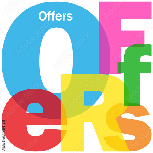 OFFERS Letter Collage (special offer deal discount sale)