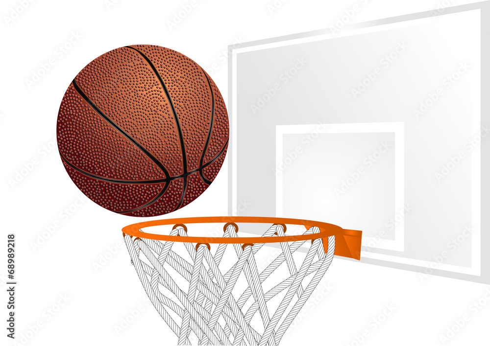 basketball and basket