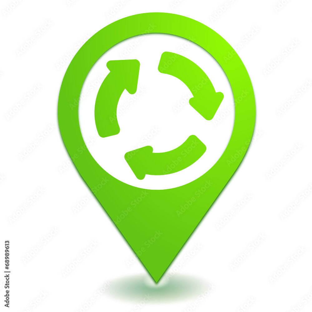 rond point sur symbole localisation vert rond point sur symbole localisation vert
