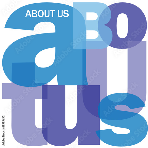 ABOUT US Letter Collage (brand company corporate)