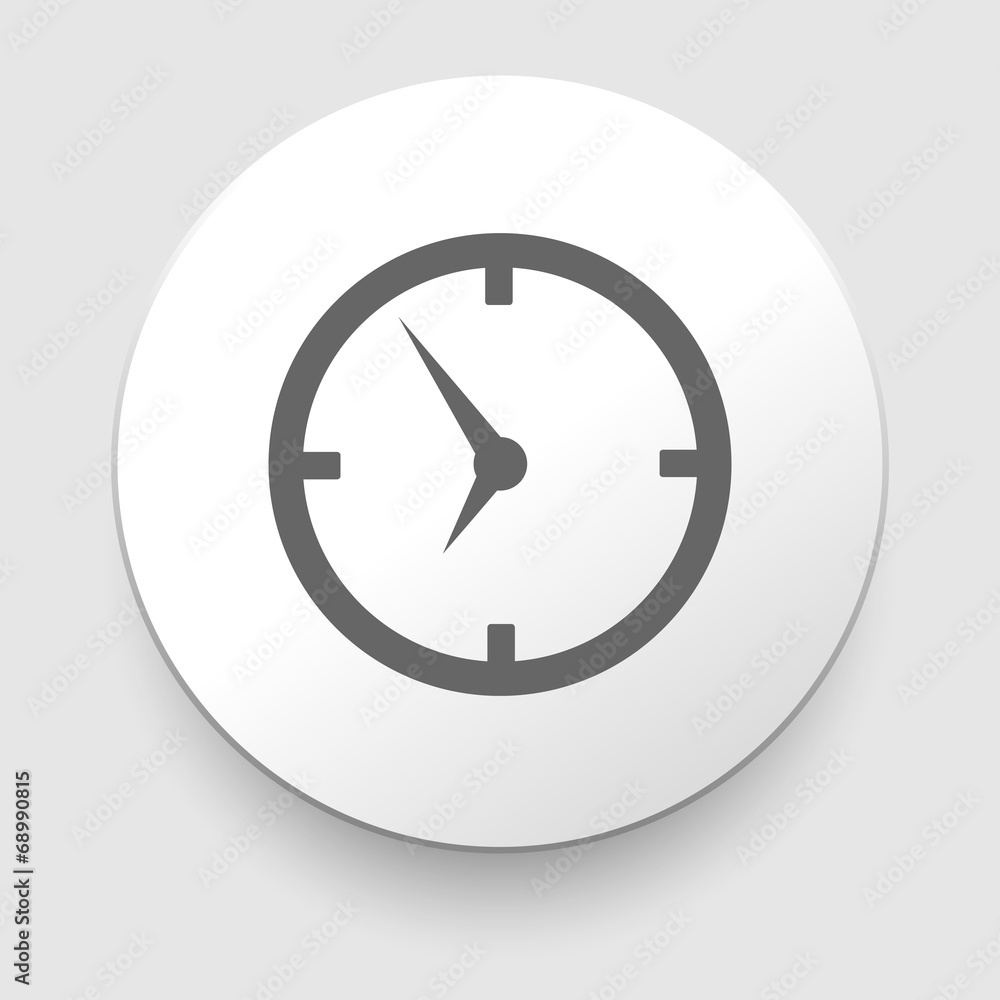 icon clock with shadow. Vector illustrations icon clock with shadow. Vector illustrations