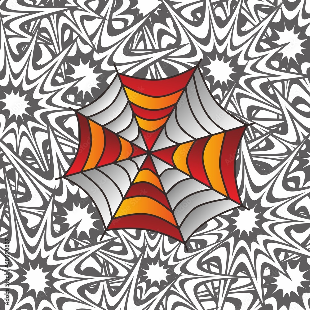 Fototapeta premium color spiderweb art